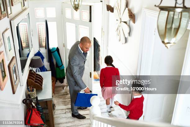 Parents Rushing Kids 147 Family Rushing Out The Door Stock Photos, High-Res Pictures, and ...