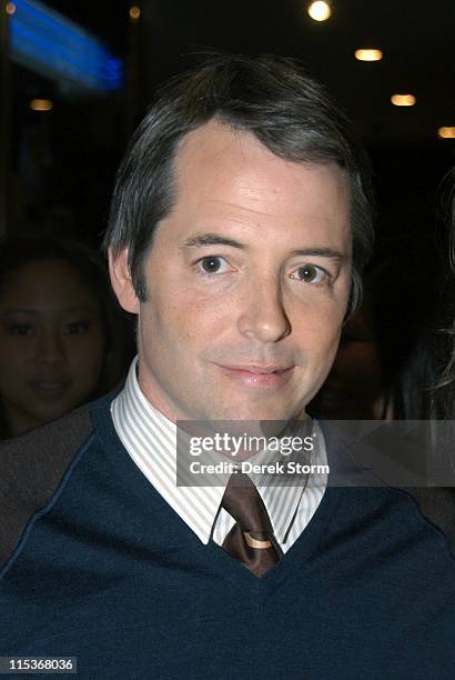 Matthew Broderick during Matthew Broderick and Denise Richards Leave "Late Night with Conan O'Brien" - September 9, 2004 at Studio in New York City,...