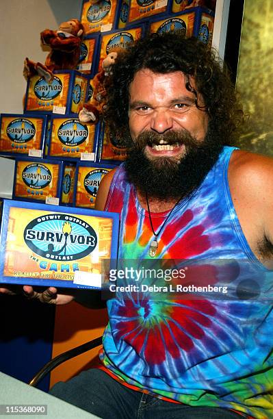 Rupert Boneham during Rupert Boneham Signs Copies Of "Survivor: All Stars" DVD and Board Game at CBS Store in New York City, New York, United States.