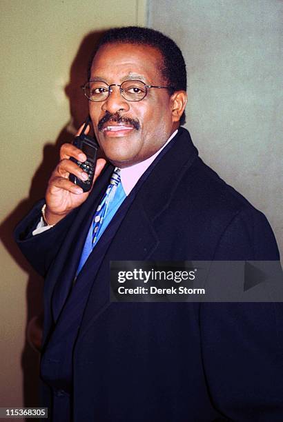 Johnnie Cochran during Johnnie Cochran Exits The Tonight Show - February 7, 2000 at NBC Studios in New York City, NY.