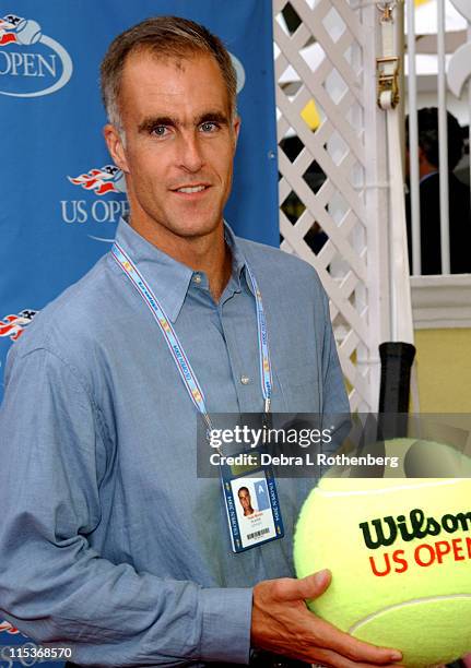 Todd Martin during 2004 US Open - Red Carpet Event for Celebrities and VIPs During Women's Single Finals at USTA National Tennis Center in New York...