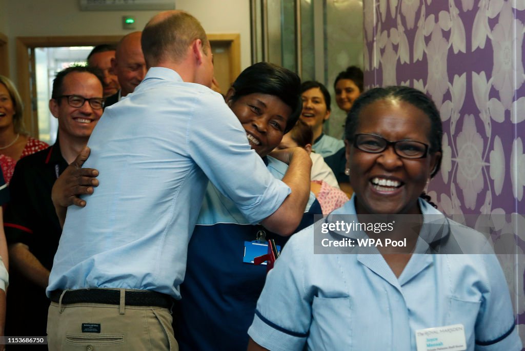 The Duke of Cambridge Visits The Royal Marsden