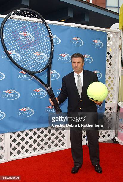 Alec Baldwin during 2004 US Open - Red Carpet Event for Celebrities and VIPs During Women's Single Finals at USTA National Tennis Center in New York...