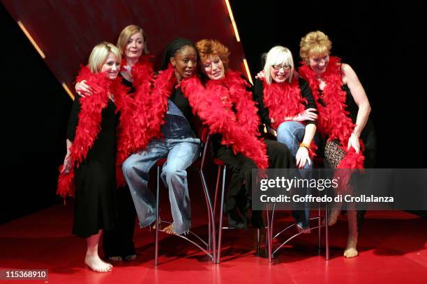 Lucy Speed, Alison Newman, Diane Parish, Rula Lenska, Jenny Eclair and Christine Hamilton