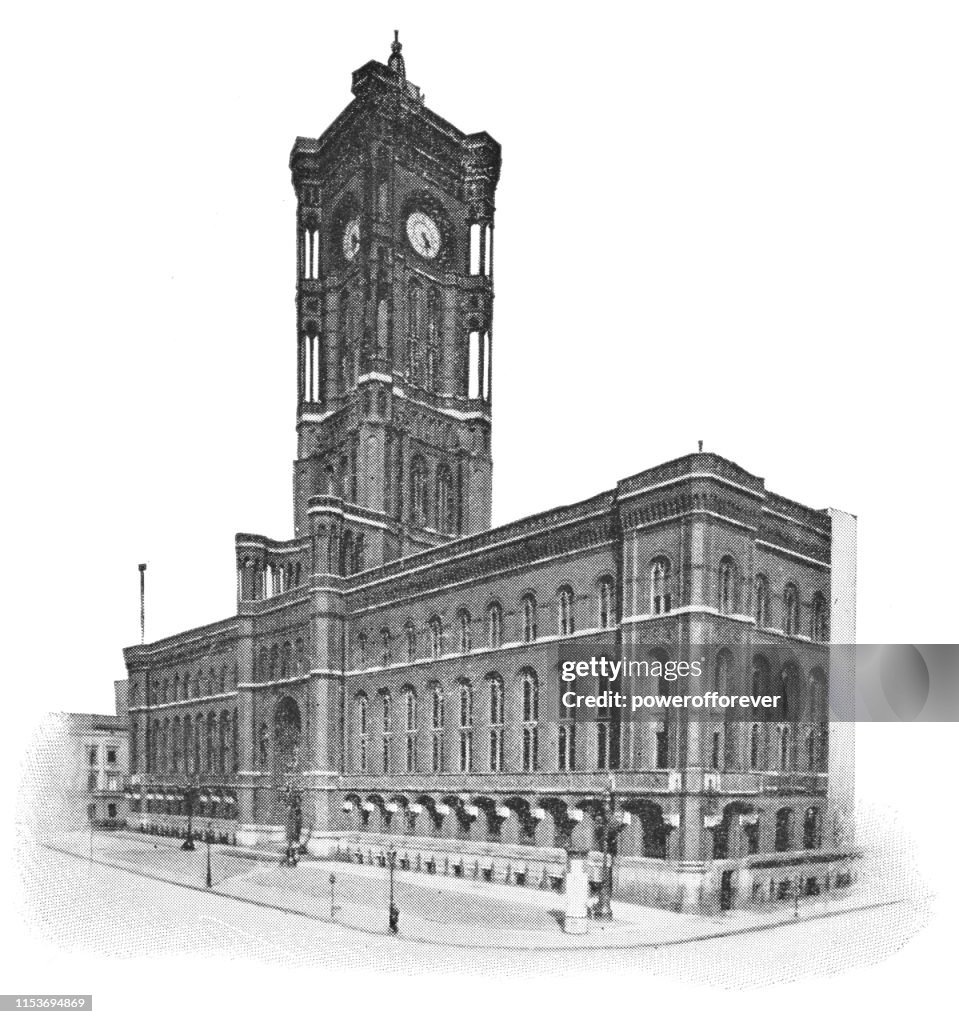 Red Town Hall in Berlin, Germany-Imperial Germany 19th Century