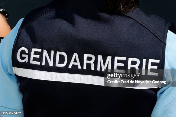 national gendarmerie. close-up. france. - police photos et images de collection
