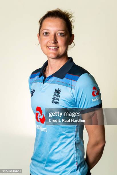 Sarah Taylor of England during a Portrait session at Grace Road on June 04, 2019 in Leicester, England.