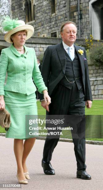 Camilla's ex husband Andrew Parker Bowles and wife