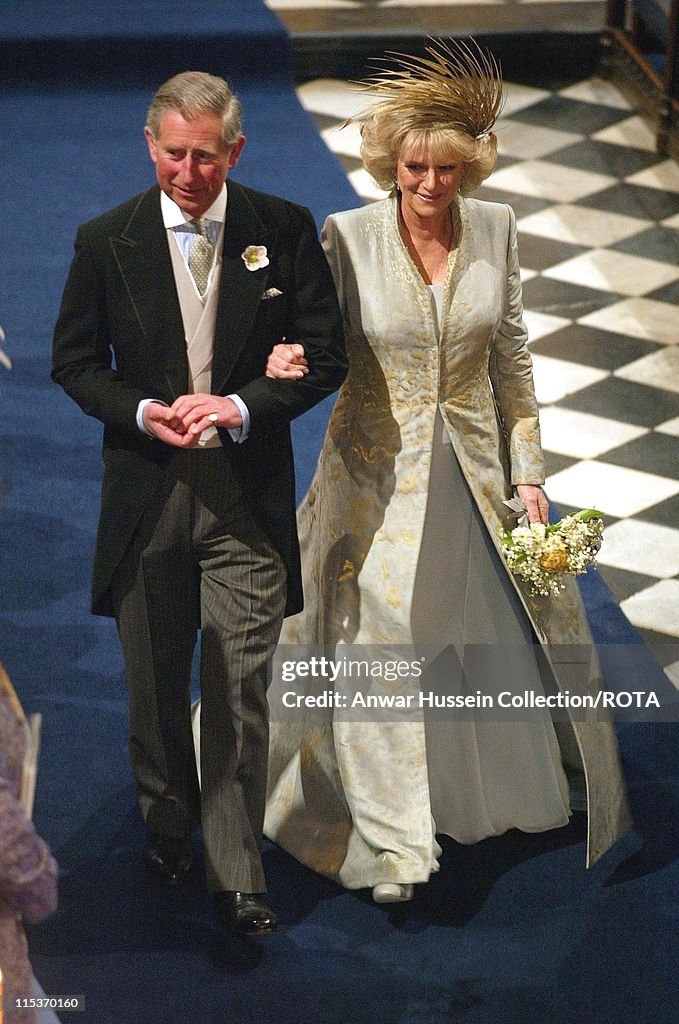 The Royal Wedding of HRH Prince Charles and Mrs. Camilla Parker Bowles - The Blessing Ceremony - Inside