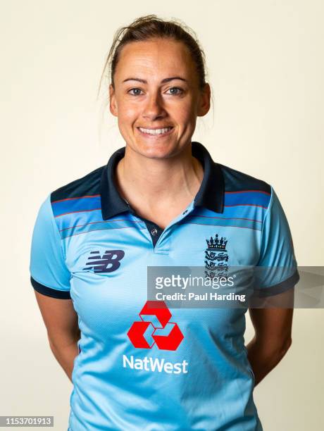 Laura Marsh of England during a Portrait session at Grace Road on June 04, 2019 in Leicester, England.
