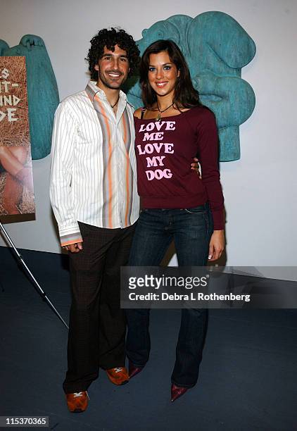 Ethan Zohn and Jenna Morasca during "Survivor" Couple Jenna Morasca and Ethan Zohn Unveil Peta Ad "We'd Rather Go Naked Than Wear Fur" at Museum of...