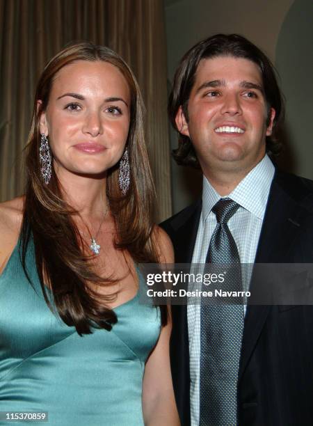 Vanessa Haydon and Donald Trump Jr. During Donald Trump Hosts the Opening Night Reception of "Veranda: New York's Best at Trump Park Avenue, The...