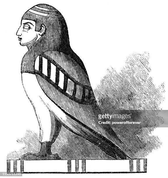 harpy - ancient greek - harpies stock illustrations