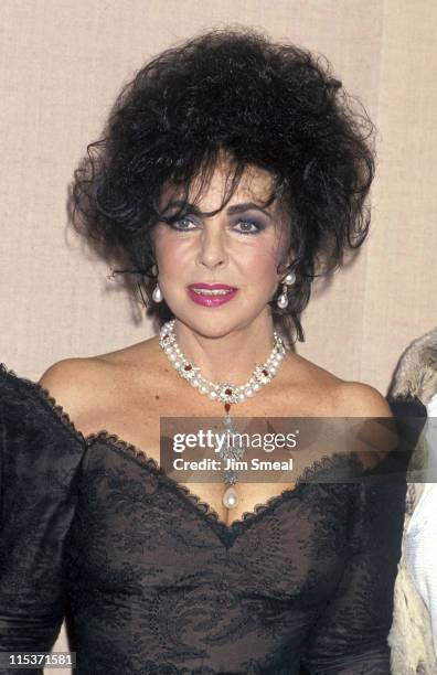 Elizabeth Taylor during 21st Annual Friends of Tel Hashomer Gala at Beverly Hilton Hotel in Beverly Hills, California, United States.