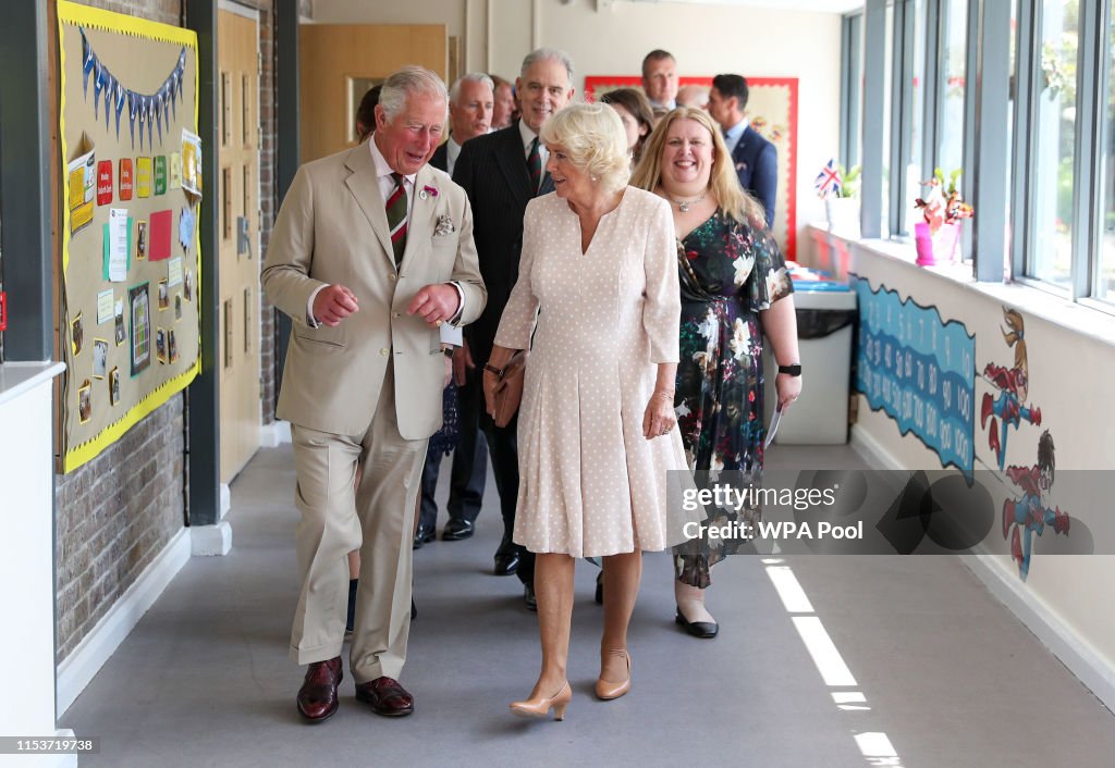 The Prince Of Wales And Duchess Of Cornwall Visit Wales