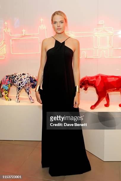 Gabriella Wilde attends the launch of Richard Orlinski’s first solo gallery on June 04, 2019 in London, England.
