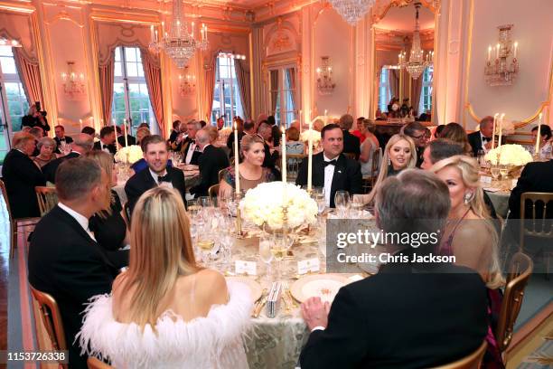 General view at a dinner hosted by US President Donald Trump and First Lady Melania Trump at Winfield House for Prince Charles, Prince of Wales and...