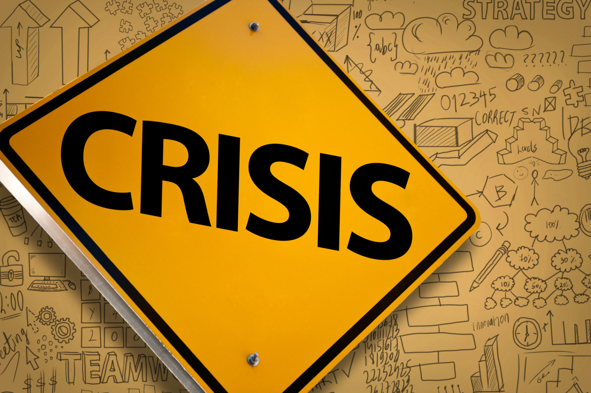 CRISIS / Warning sign - yellow background concept (Click for more) CRISIS / Warning sign - yellow background concept (Click for more)