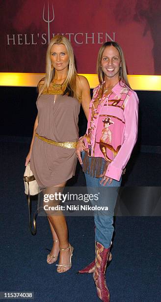 Lisa Jeynes and Ricardo during "Hell's Kitchen 2" - Day 11 - Arrivals at Brick Lane in London, Great Britain.