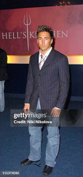 Gavin Henson during "Hell's Kitchen 2" - Day 11 - Arrivals at Brick Lane in London, Great Britain.