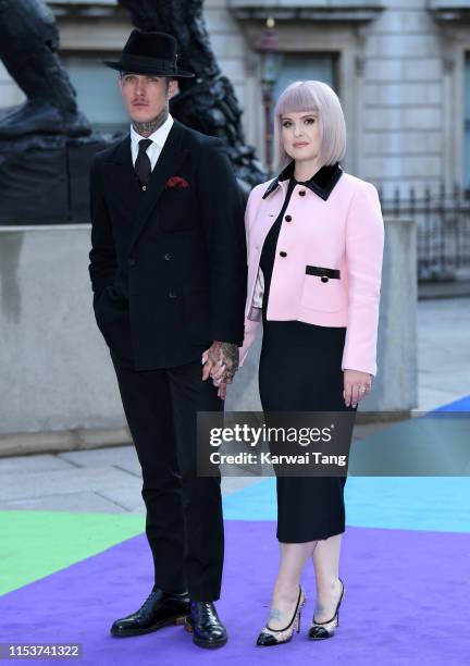 Kelly Osbourne and Jimmy Q attends the Royal Academy of Arts Summer exhibition preview at Royal Academy of Arts on June 04, 2019 in London, England.