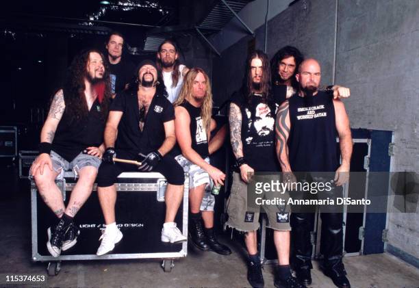 Slayer & Pantera during Pantera Photo Session at San Diego in San Diego, California, United States.
