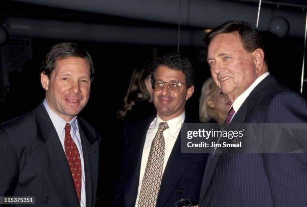 Michael Ovitz, Ron Meyer and Marvin Davis during Entertainment Industry Salute Benefitting March of Dimes at Century Plaza in Century City,...