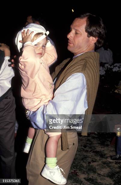 Michael Ovitz and kid during Opening of Universal Studios New ET Adventures Ride at Universal Studios in Universal City, California, United States.
