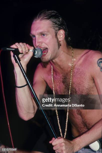 Layne Staley, singer of Alice in Chains during Alice in Chains Live at the Whisky a Go Go at Whisky a Go Go in West Hollywood, California, United...