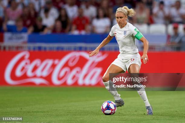 Steph Houghton of England during the 2019 FIFA Women's World Cup France Semi Final match between England and USA at Stade de Lyon on July 2, 2019 in...