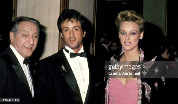 Danny Thomas, Sylvester Stallone, And Brigitte Nielsen
