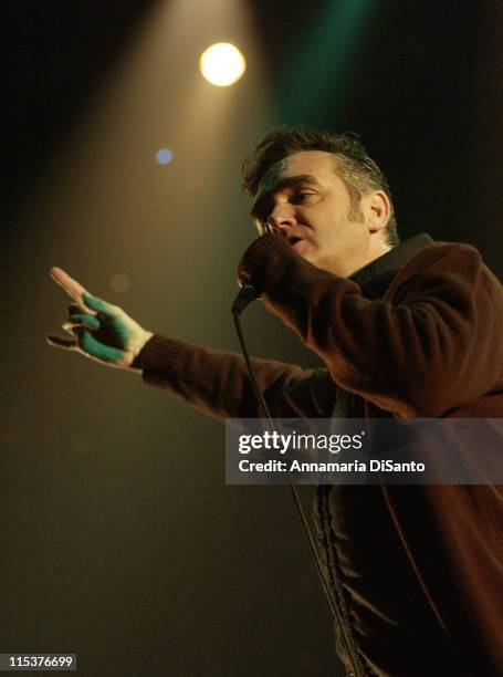 Morrissey during Morrissey Live in Concert 2002 at Anaheim in Anaheim, California, United States.