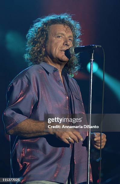 Robert Plant during Robert Plant Live Tour 2002 at Greek Theatre in Los Angeles, CA, United States.