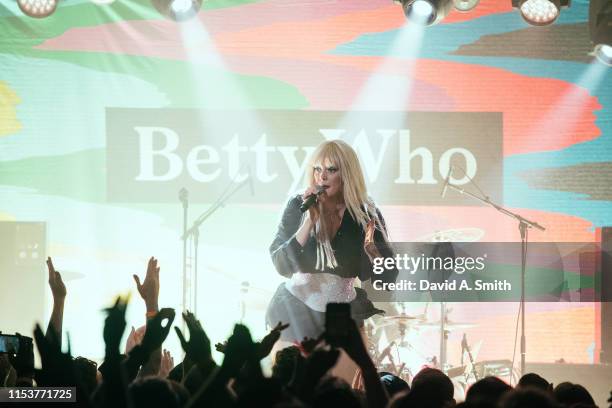 Betty Who performs at Saturn Birmingham on June 04, 2019 in Birmingham, Alabama.