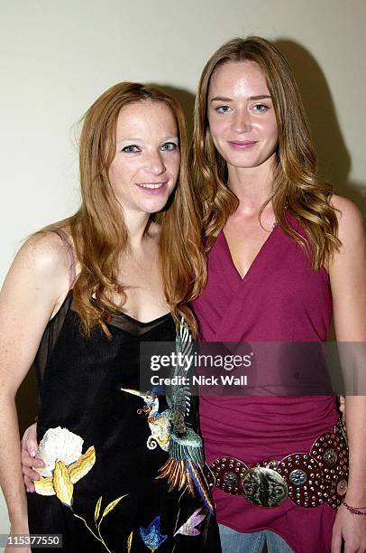 Natalie Press and Emily Blunt during The Times BFI London Film Festival 2004 - "Summer of Love" - Screening at Odeon West End in London, Great...