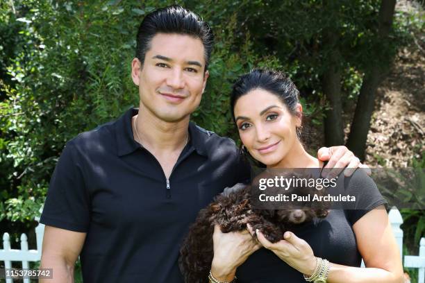 Personality Mario Lopez and Actress Courtney Lopez visit Hallmark's "Home & Family" at Universal Studios Hollywood on June 04, 2019 in Universal...