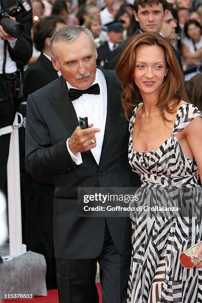 Dennis Hopper and wife Victoria Duffy during 2005 Cannes Film Festival - "Lemming" Premiere at Palais de Festival in Cannes, France.