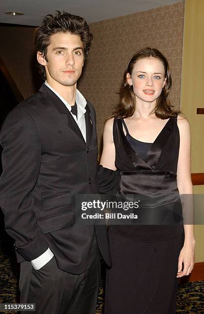 Milo Ventimiglia and Alexis Bledel during WB Television Network 2003 2004 Upfront Presentation at Sheraton Hotel in New York, NY, United States.