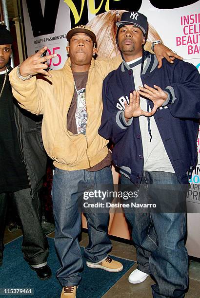 Ja Rule and Memphis Bleek during Vibe Magazine Launches its Semi-Annual Women's Magazine Vibe Vixen at Frederick's in New York City, New York, United...