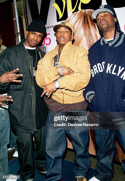 Ja Rule and Memphis Bleek during Vibe Magazine Launches its Semi-Annual Women's Magazine Vibe Vixen at Frederick's in New York City, New York, United...