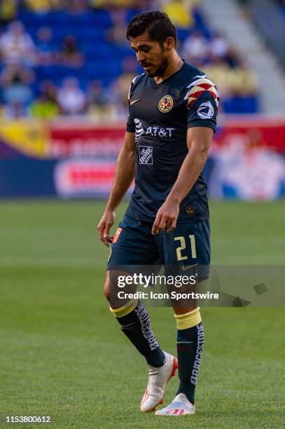 Club America forward Henry Martin during the Colossus Cup soccer match between Club America and Boca Juniors on July 3, 2019 at Red Bull Arena in...