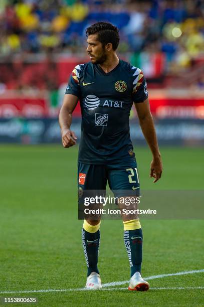 Club America forward Henry Martin during the Colossus Cup soccer match between Club America and Boca Juniors on July 3, 2019 at Red Bull Arena in...