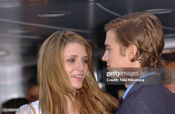 Mischa Barton and Hayden Christensen during 2005 Cannes Film Festival - "The Decameron" Photocall at Yacht Satine in Cannes, France.