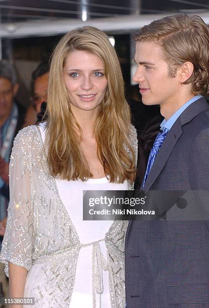 Mischa Barton and Hayden Christensen during 2005 Cannes Film Festival - "The Decameron" Photocall at Yacht Satine in Cannes, France.