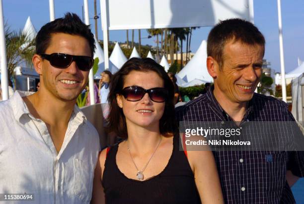 Jeremy Edwards, Holly Davidson and Tom Watt during 2005 Cannes Film Festival - "Lost Dogs" Photocall in Cannes, France.