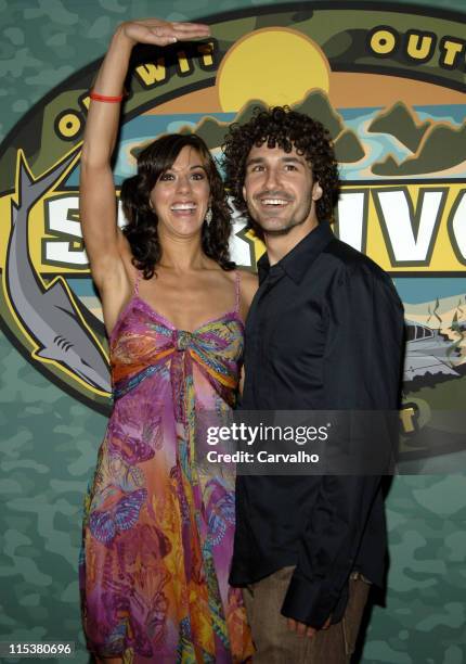 Jenna Morasca and Ethan Zohn during "Survivor: Palau" Finale/Reunion Show - Arrivals at Ed Sullivan Theater in New York City, New York, United States.