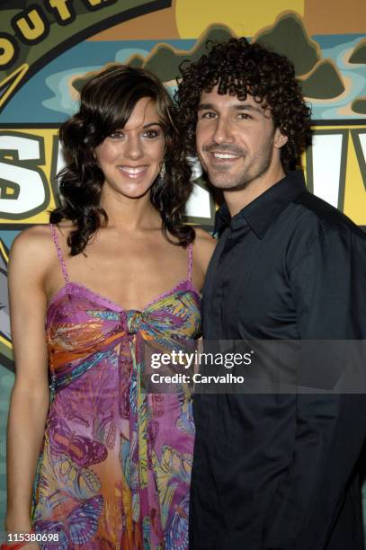 Jenna Morasca and Ethan Zohn during "Survivor: Palau" Finale/Reunion Show - Arrivals at Ed Sullivan Theater in New York City, New York, United States.