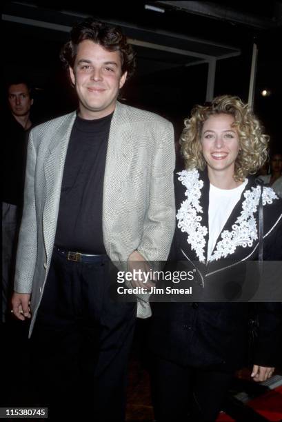 Danny Huston and Virginia Madsen during "Valmont" Los Angeles Premiere - November 14, 1989 at Academy Theater in Beverly Hills, California, United...