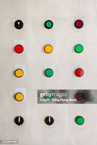 control panel of an automatic machine in the manufacturing factory - control panel stock pictures, royalty-free photos & images