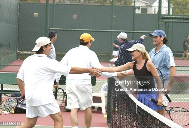 Donna Mills & Jaron Lowenstein partners at TJ Martell Tennis Tournament